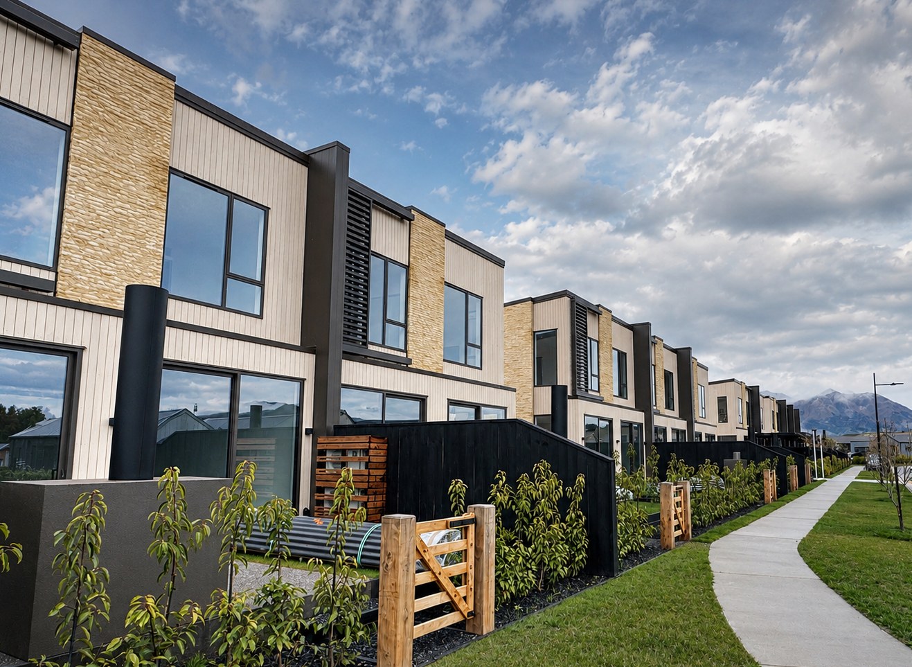 Multi-unit exterior timber project