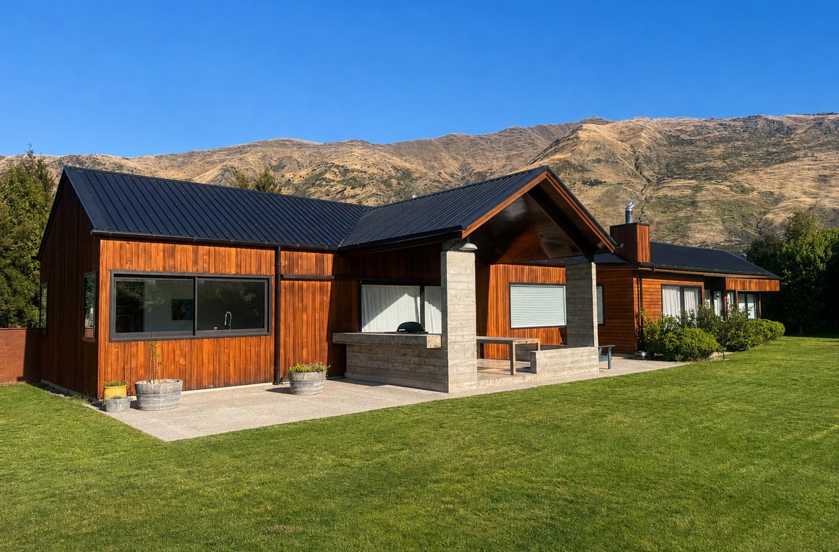 Selected cedar restaining project completed by Central Otago Painters