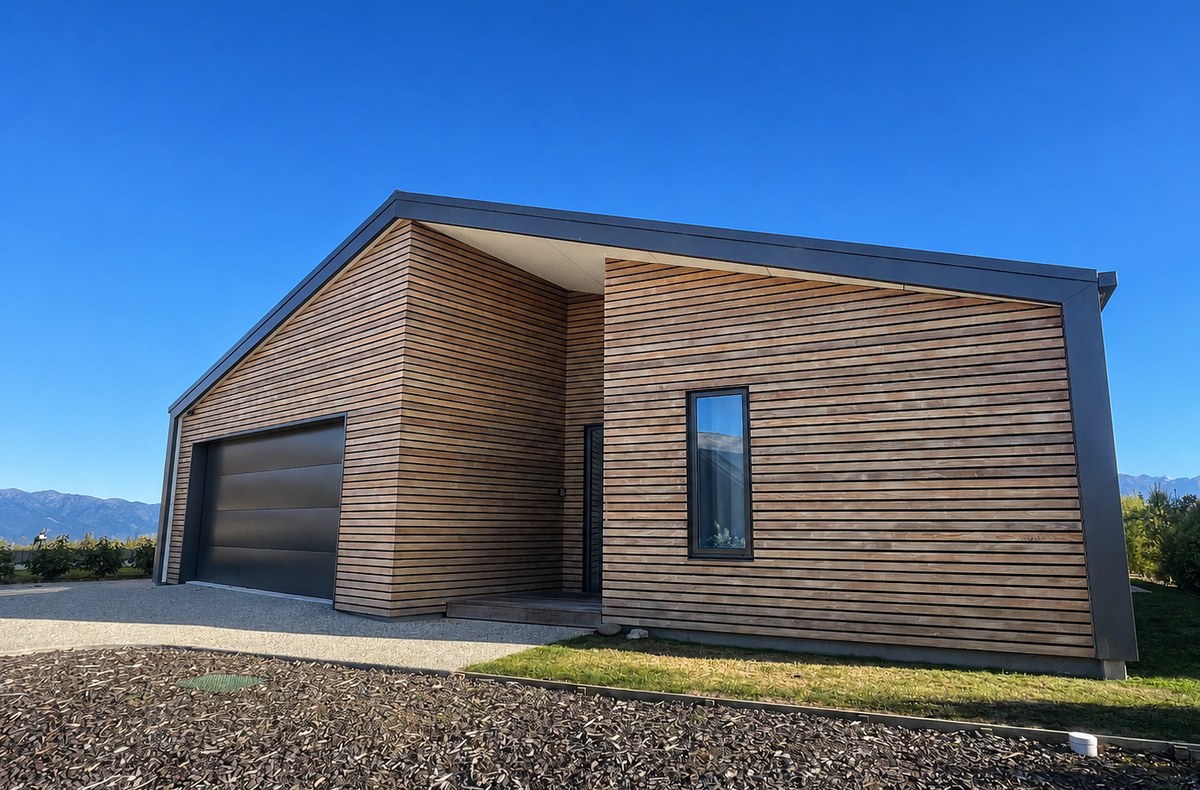 Selected cedar cleaning and restaining project completed by Central Otago Painters