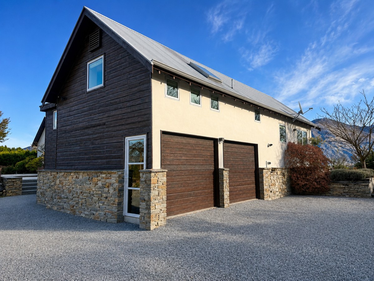 Selected dark cedar restaining project completed by Central Otago Painters